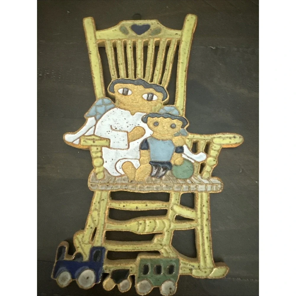 St.‎ Andrews Abbey Christmas/ Guardian Angel With Boy In Rocking Chair 4x7